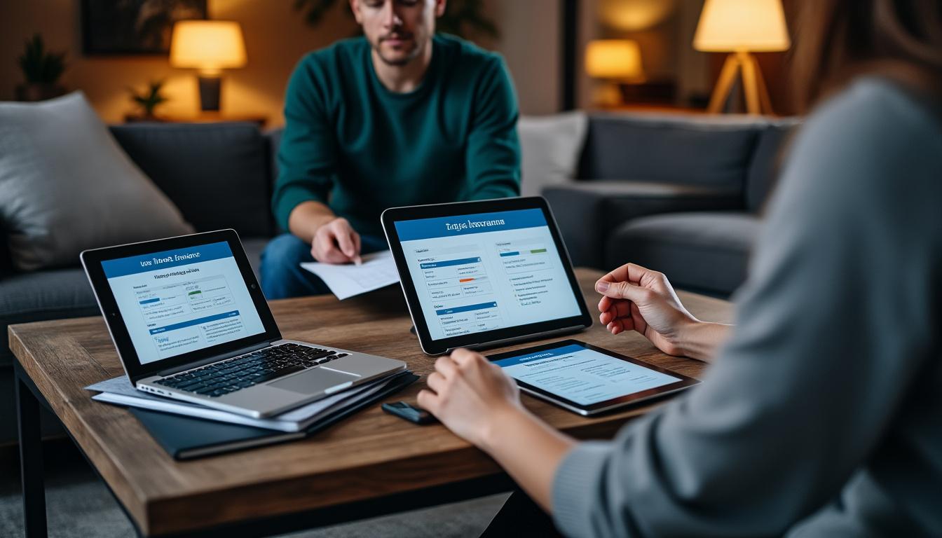Comparatif des assurances habitation en ligne sans paiement immédiat