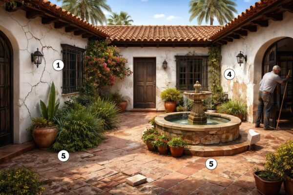 5 erreurs à éviter lors de la rénovation d&rsquo;une maison style hacienda espagnole