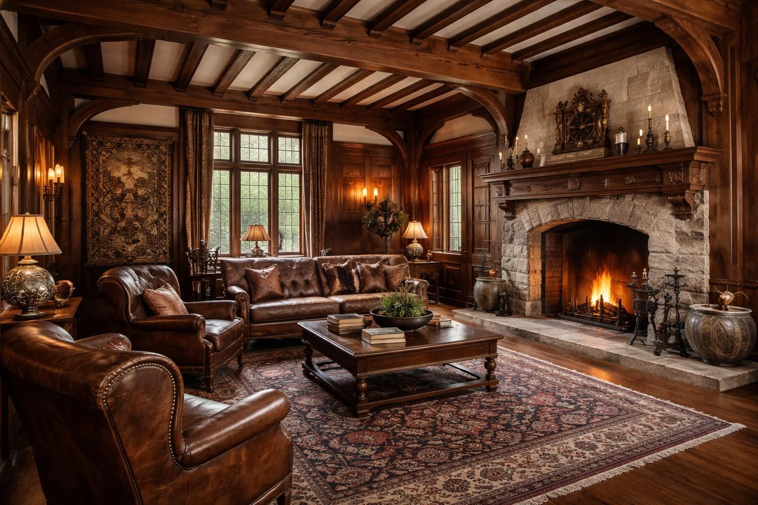 Architecture style tudor : un retour en force dans la décoration intérieure