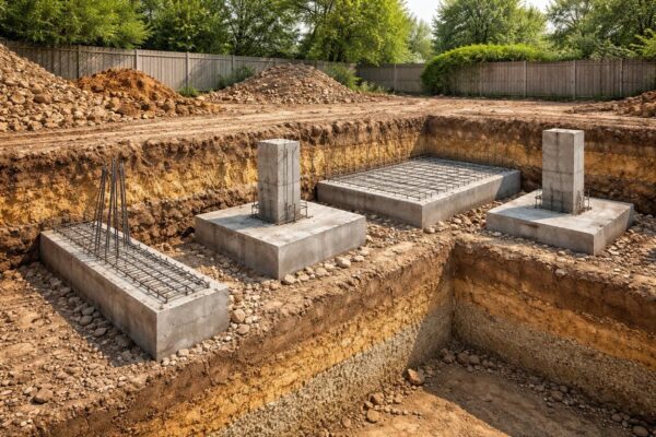 Les types de semelles de fondation en limite de propriété à connaître avant la construction