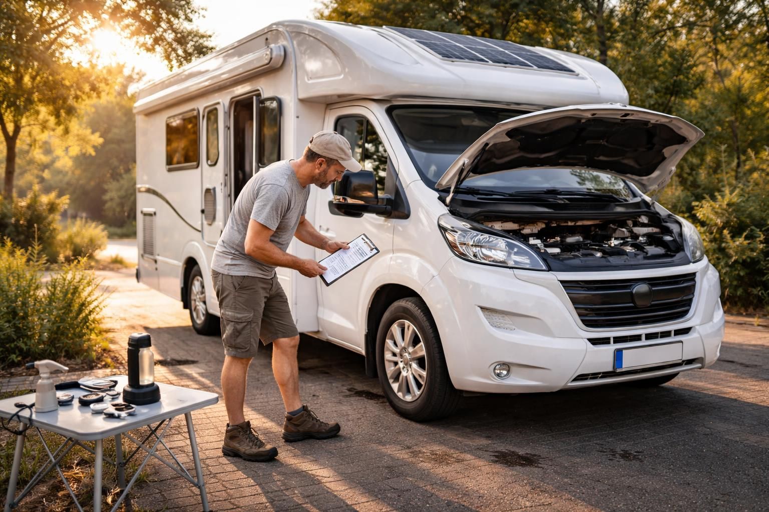 Réaliser un état des lieux de camping-car avant son départ en voyage
