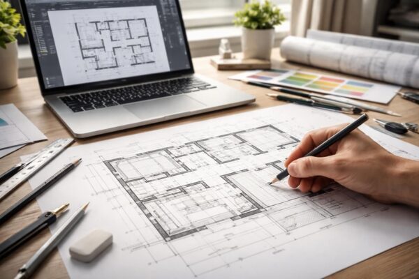 Trouver un plan gratuit en 2D pour dessiner sa future maison