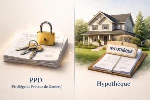 Différence entre un privilège ppd et une hypotheque